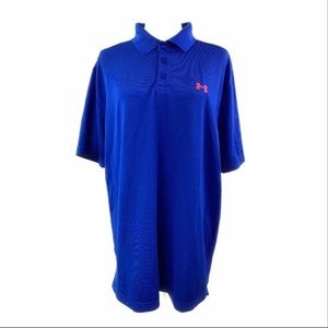 Under Armour UA Heat Gear Loose Polo XL Mens Blue